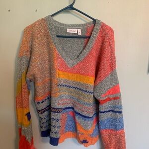 Colorful Knit Women's Sweater